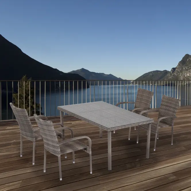 Stôl technoratan Haiti sivý
