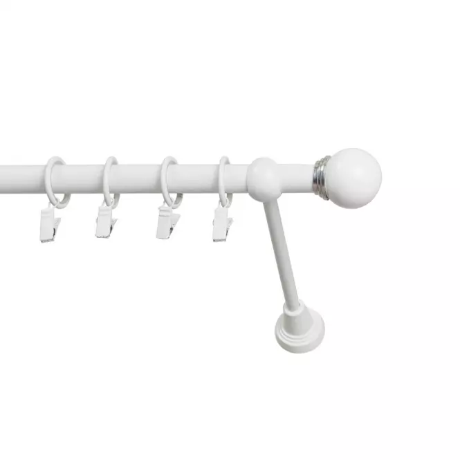 Garniža I stylus fi 19 biela 160 cm guľa saturn