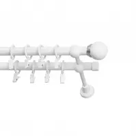 Garniža II stylus fi 19 biela 160 cm guľa saturn