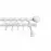 Garniža II stylus fi 19 biela 160 cm guľa saturn