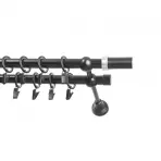 Garniža II stylus fi 19 čierna 200cm cylinder saturn