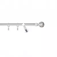 Garniža I stylus fi 19 chróm 240 cm guľa crystal