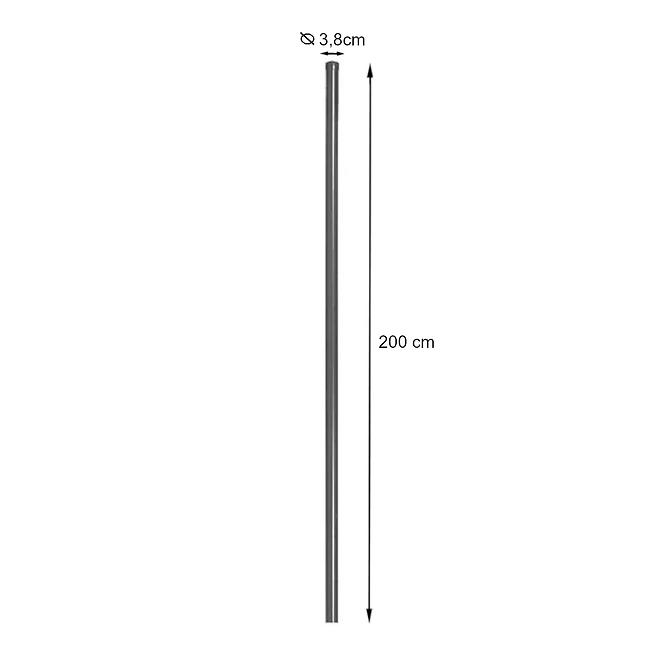 Stĺp okrúhly 2 m priemer 38 mm RAL7016