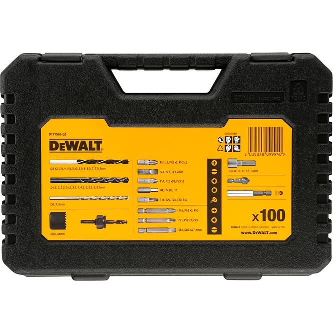 DeWALT Súprava vrtákov a bitov 100 kusov