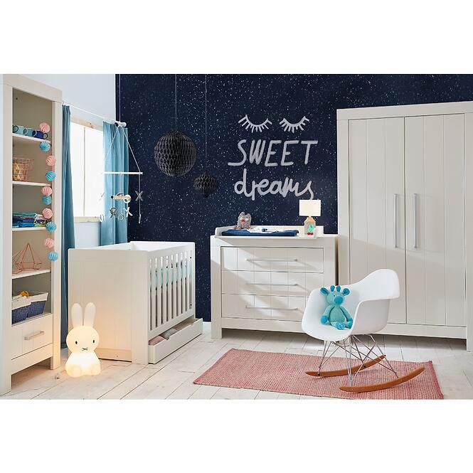 Detská postieľka CALMO 120x60 biela