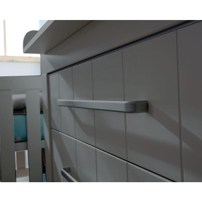 Komoda 3 zásuvková CALMO sivá,2