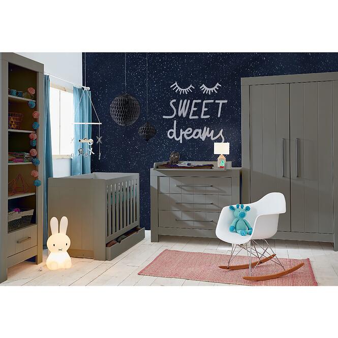 Komoda 3 zásuvková CALMO sivá,5