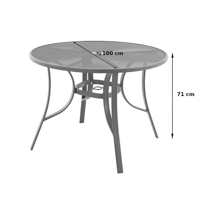 Kovový stôl Sven 100x71cm
