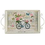 Kovová tácka Bicycle 41x23x4,5/9cm