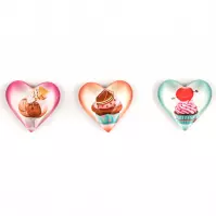 Sada 3 magnetiek Hearts Mix