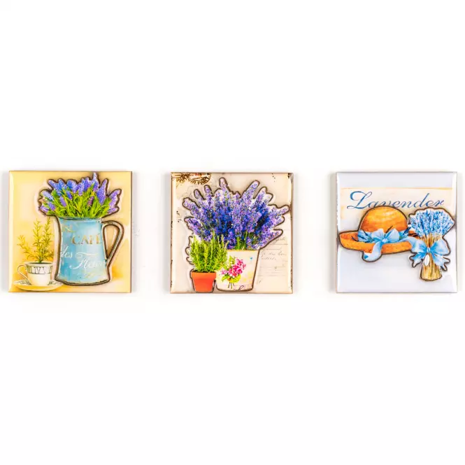 Sada 3 magnetiek Lavender Mix