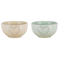 Keramická miska Heart 14 cm mix