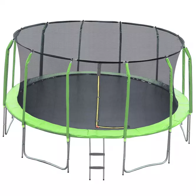 Trampolína COMFORT s rebríkom 457cm zelená