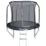 Trampolína COMFORT s rebríkom 244cm čierna
