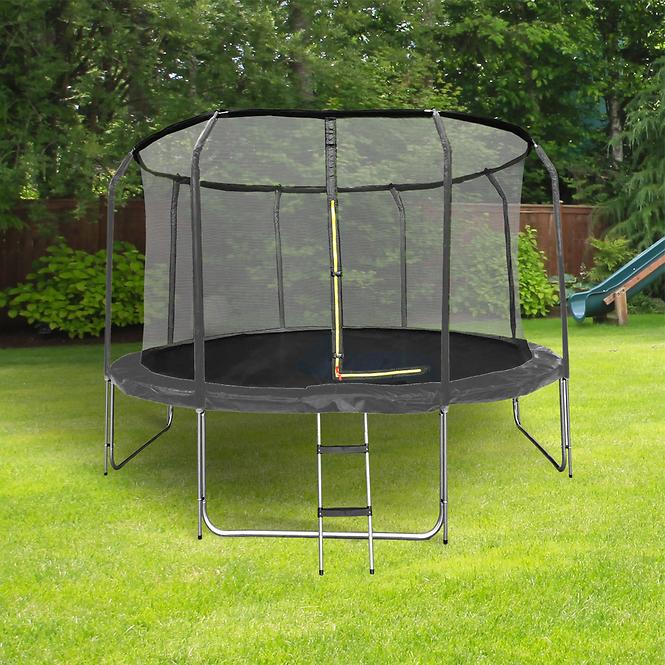 Trampolína COMFORT s rebríkom 244cm čierna,3