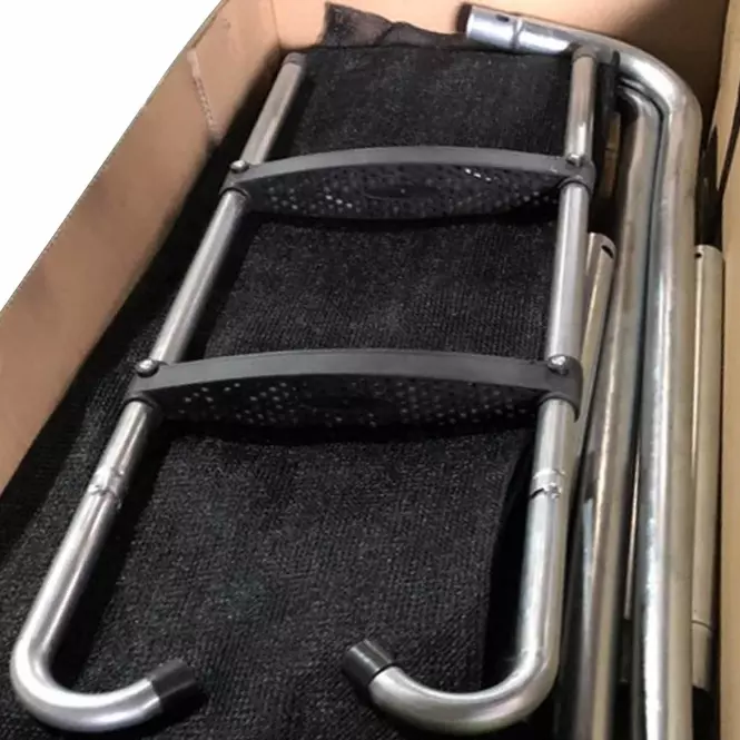 Trampolína COMFORT s rebríkom 244cm čierna,4