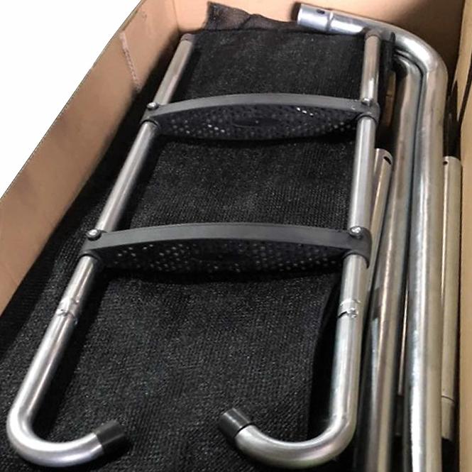 Trampolína COMFORT s rebríkom 244cm čierna,4
