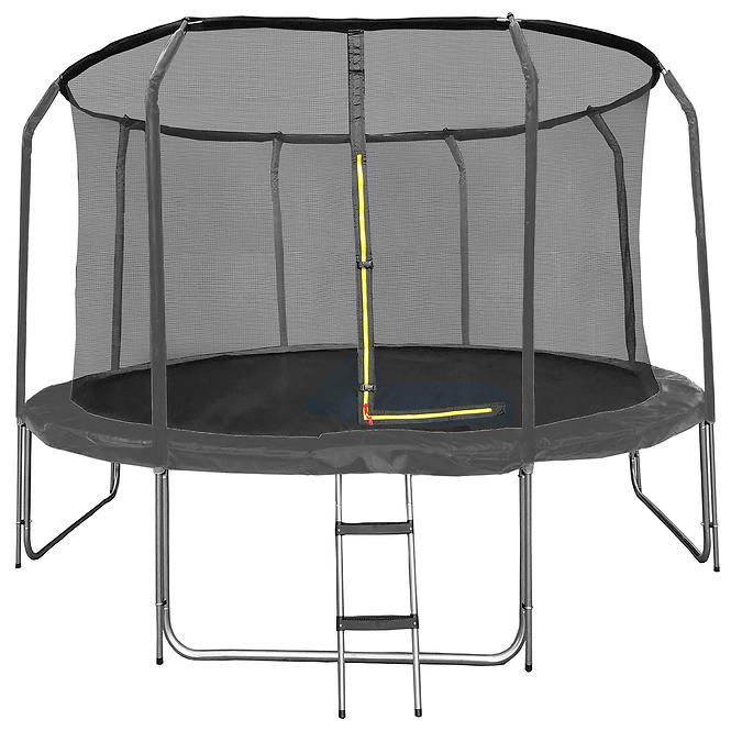 Trampolína COMFORT s rebríkom 366cm čierna