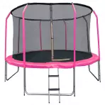 Trampolína COMFORT s rebríkom 305cm ružová