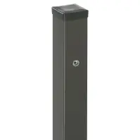 Stĺpik k bráne s nitovacou maticou 100x100 mm ZN+RAL7016
