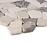 Obklad mozaika Poly Biancone,travertin/marron emperado 30,5x30,5