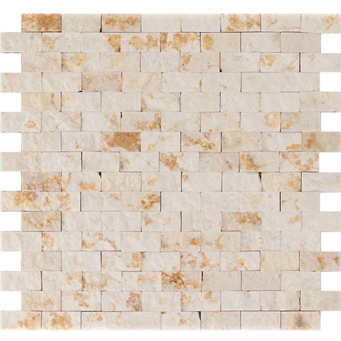 Obklad mozaika Marmor Sunny beige Brick 32x32