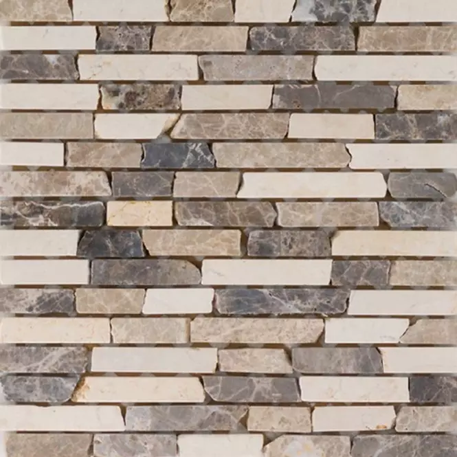 Obklad mozaika Marmormix braun beige 30,5x30,5