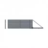 Posuvná brána SZAFIR pravá 149x400 S POHONOM W01365