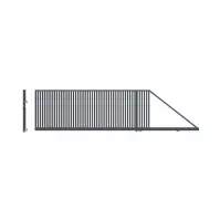 Posuvná brána AGAT pravá 149x400 W01376