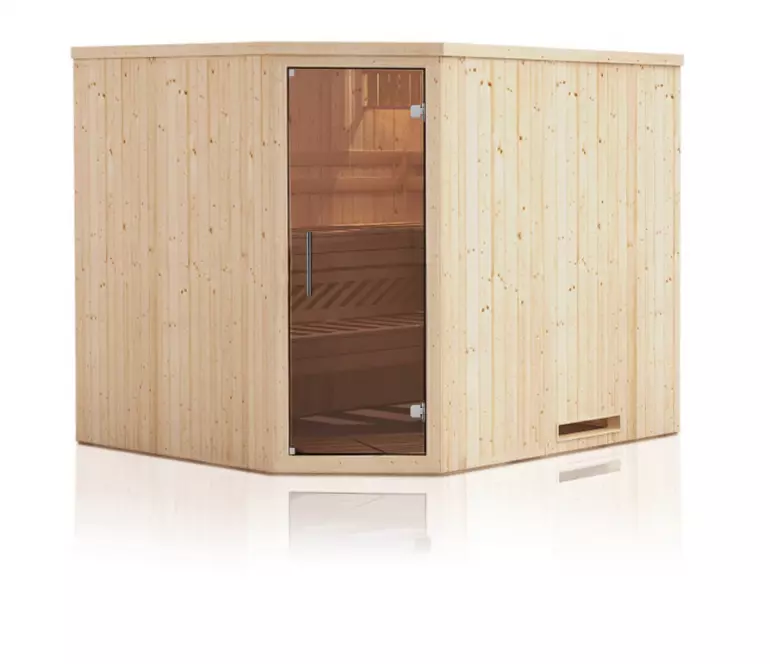 Sauna PERHE 2018E – rohová