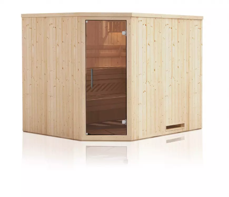 Sauna PERHE 2018E – rohová