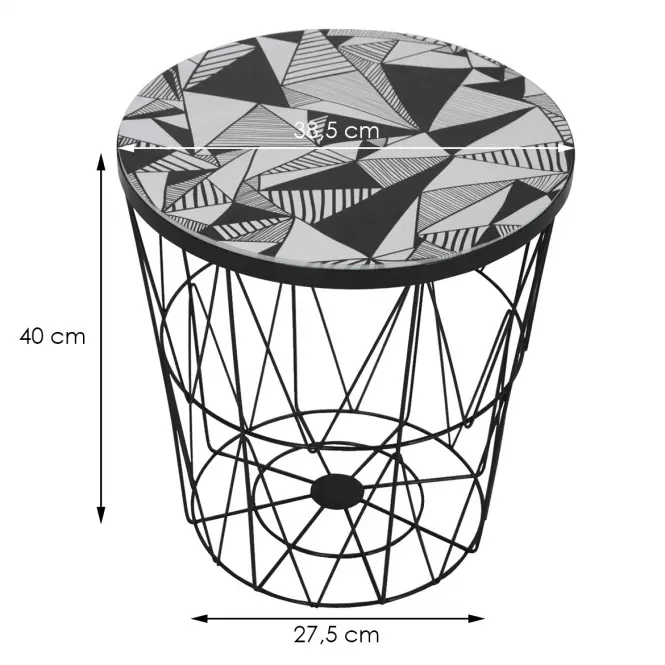 Konferenčný stolík Basket čierny,2