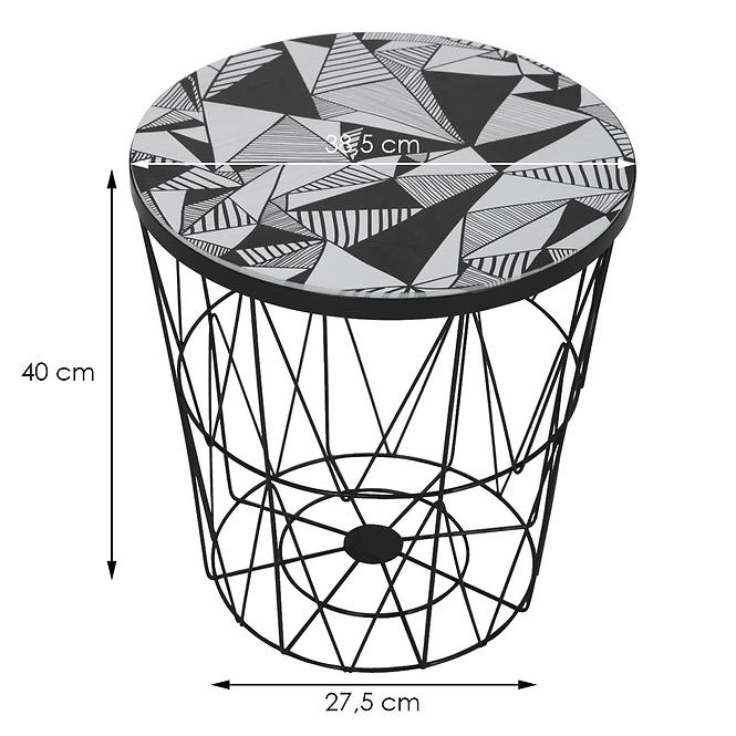Konferenčný stolík Basket čierny,2