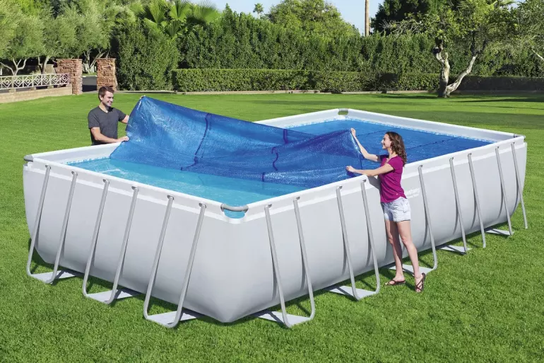 Plachta solárna pre obdĺžnikový bazén 7.03x3.36m 58228