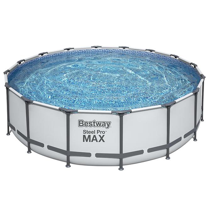 Bazén okrúhly rámový s filtráciou 4,8 8x 1,22m 5612z