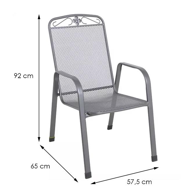 Kovová stolička 57.5x65x92 cm