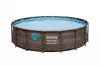 Bazén rámový s filtráciou rattan/doska 4,88x1,22m 56725