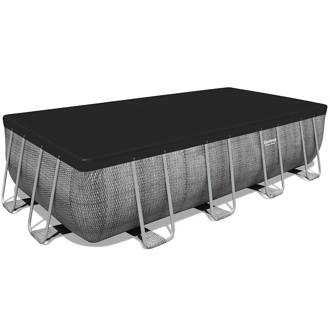 Obdĺžnikový bazén s rámom rattan 4.88x2.44x1.22m 56996