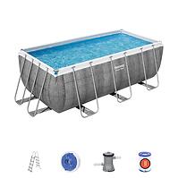 Obdĺžnikový bazén s rámom ratan 4.12x2.01x1.22m 56722