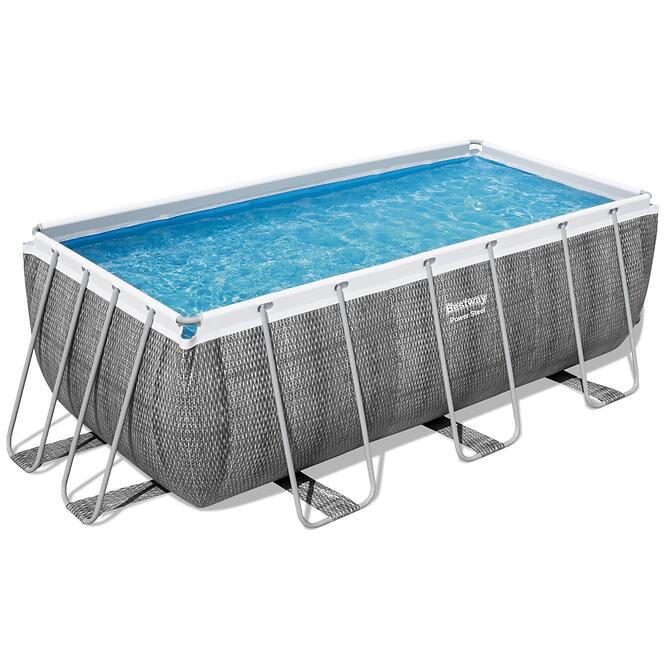 Obdĺžnikový bazén s rámom ratan 4.12x2.01x1.22m 56722