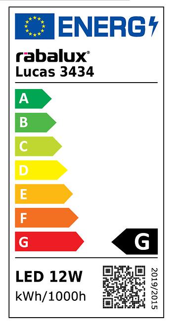 Stropné svietidlo prisadené LED Lucas 3434 biele 12W D26 PL,4