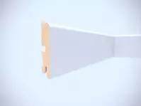 Podlahová lišta MDF Foge LB1 80 biela polomatná