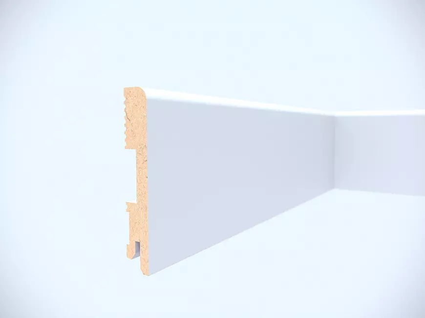 Podlahová lišta MDF Foge LB1 100 biela polomatná