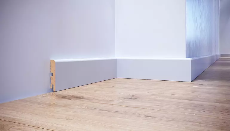 Podlahová lišta MDF Foge LB1 80 biely lesk,3