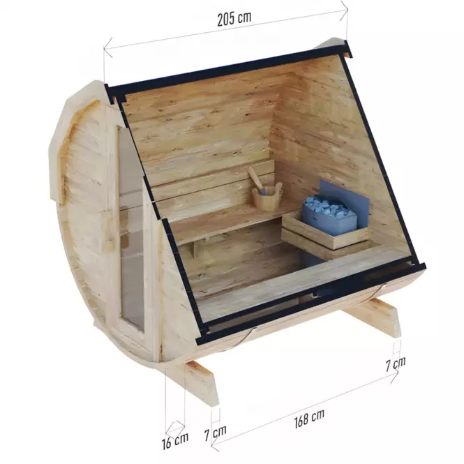 Sudová sauna 2 m,2