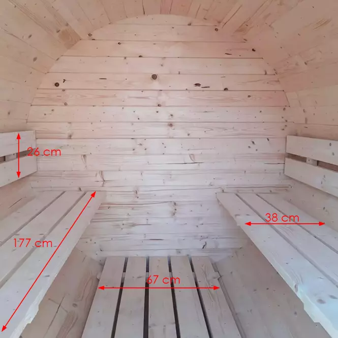 Sudová sauna 2 m,7