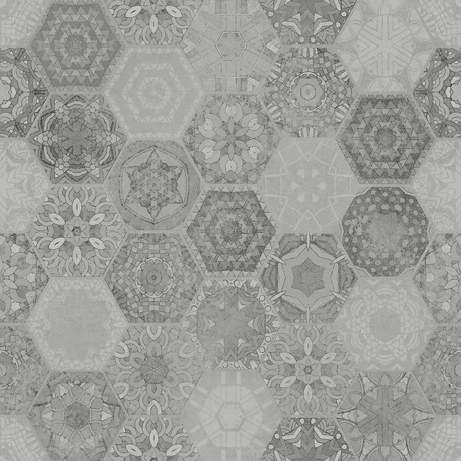 Gresova dlažba Patchwork Hexagon Grey 60/60
