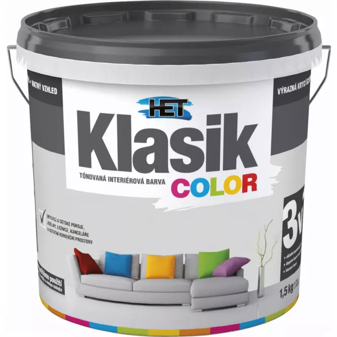 Het Klasik Color sivý platinový 1,5kg