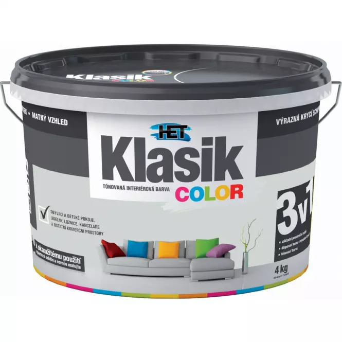Het Klasik Color sivá Platinová 4kg