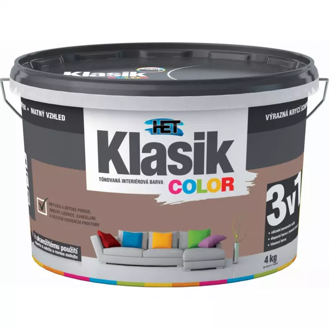 HET Klasik Color hnedý nugát 4kg
